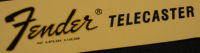 logo Fender Telecaster 1968-1976 ogo Fender Telecaster 1968-1976