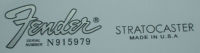 logo Fender décalcomanie Fender argenté avec numéro de série des années 80 logo Fender décalcomanie Fender argenté avec numéro de série des années 80