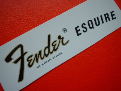 logo Fender Esquire fin 60 début 70