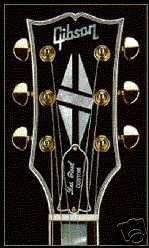 logo Gibson argenté avec le diamant