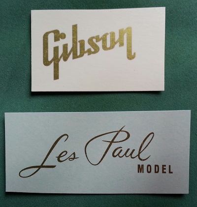 logo Gibson Les Paul doré