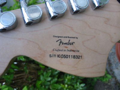 stratocaster Fender modèle Squier Affinity