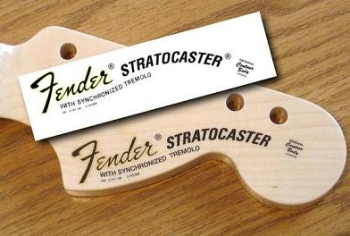 logo stratocaster gras synchronized tremolo